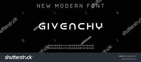 givenchy letter font